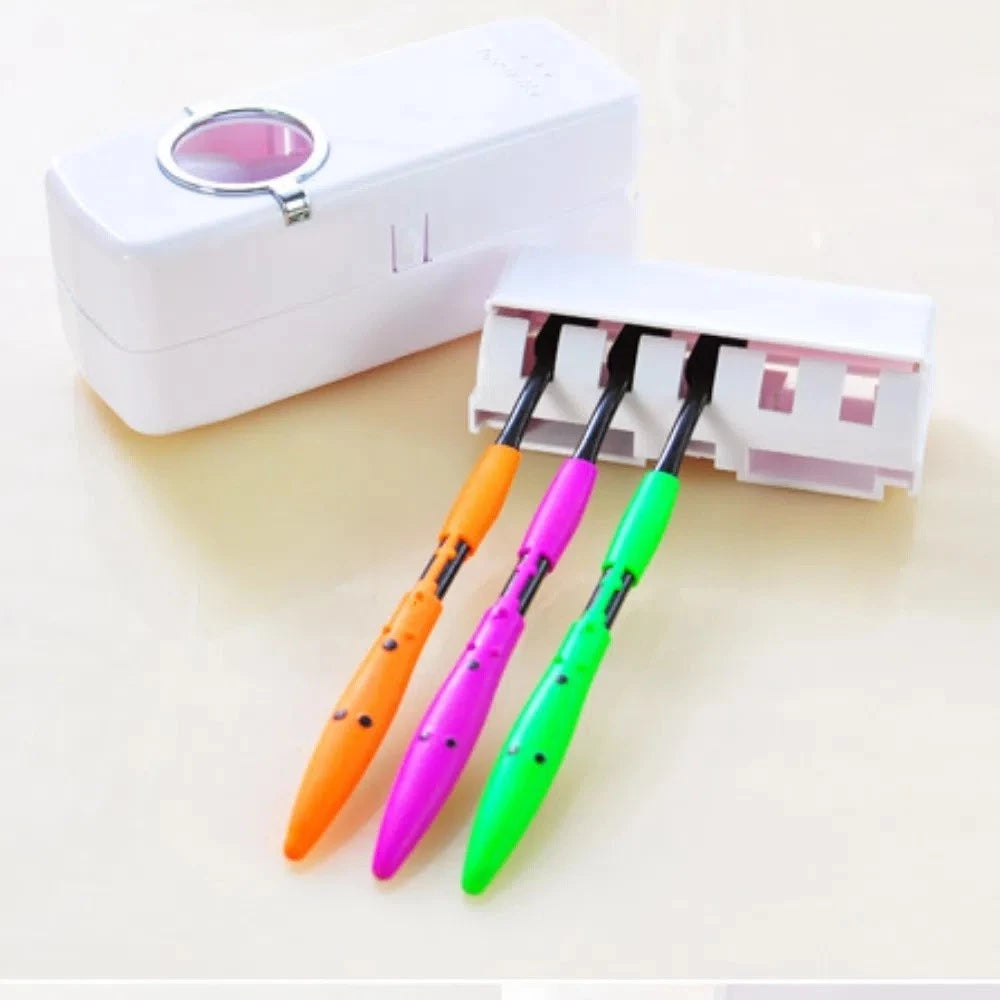 dispenser de pasta de dente, porta escova de dentes, dispenser automatico pasta dental, organizador de banheiro, suporte para escovas, porta escova banheiro, dispenser sem energia, organizador banheiro sem furo, acessorios para banheiro, dispenser pasta dental manual, organizador higiene bucal, porta escova infantil, dispenser creme dental, organizador banheiro moderno, suporte escova parede