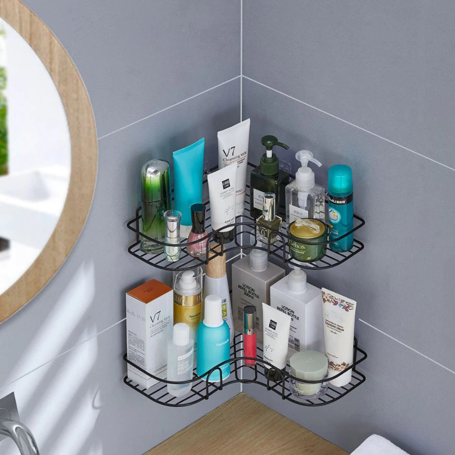 suporte organizador banheiro,prateleira banheiro sem furo,kit organizador banheiro,prateleira de canto banheiro,suporte shampoo banheiro,organizador banheiro adesivo,prateleira preta banheiro,organizador cozinha parede,kit prateleira banheiro