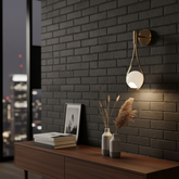 arandela gota dourada, luminária moderna parede, arandela led gold, iluminação decorativa quarto, arandela minimalista dourada, arandela 39cm led, luminária parede design gotas, arandela sala cabeceira, luz quente 3500k arandela, arandela metálica moderna