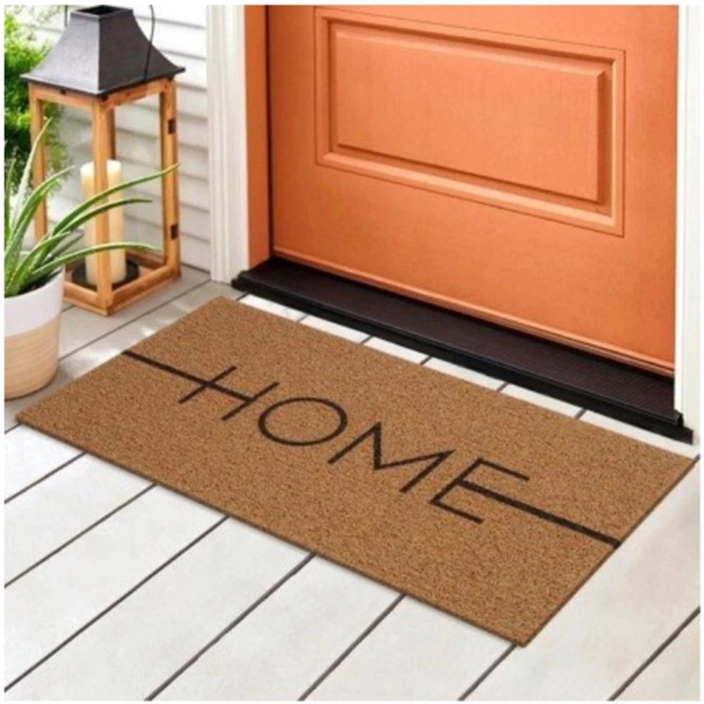 capacho vinil home, tapete porta entrada, capacho antiderrapante, capacho 40x60 pvc, tapete home bege, capacho resistente chuva, tapete para porta de casa, capacho moderno decoração, capacho kapazi home, tapete vinil antiderrapante