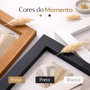 Kit 3 Quadros Com Moldura Decorativos Gold 50x70