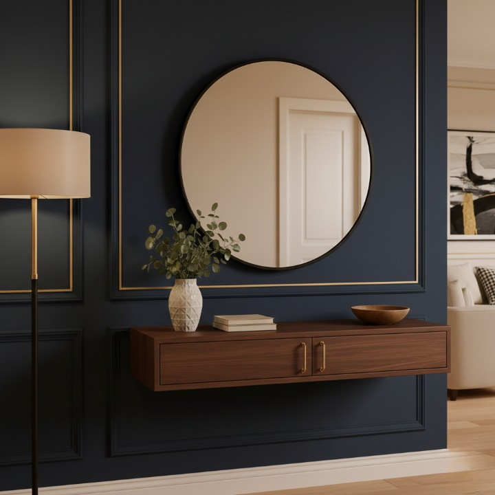 espelho adnet 60cm, espelho couro, espelho redondo grande, espelho decorativo sala, espelho banheiro adnet, espelho premium, espelho parede, espelho moderno, espelho quarto, espelho luxo