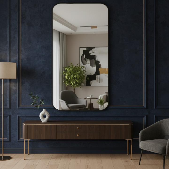 espelho organico, espelho retangular grande, espelho 53x110, espelho moderno decorativo, espelho quarto sala, espelho banheiro elegante, espelho parede organico, espelho vertical grande, espelho design moderno, espelho decorativo premium
