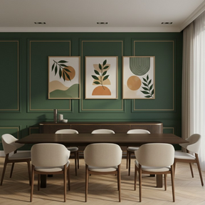 quadros boho, quadros abstratos, kit 3 quadros, decoração moderna, quadros verde nude, arte minimalista, decoração boho, quadros sala, quadros quarto, arte geométrica